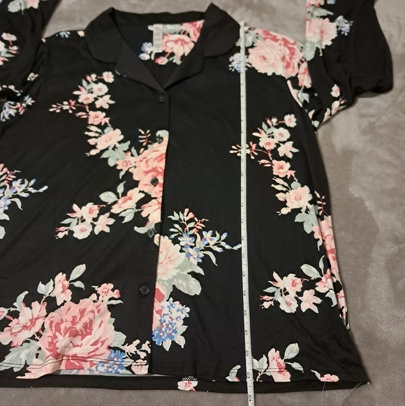 Flora Nikrooz Womens Set Super Soft Satin Trim Pj's Sleep Loungwear Sz. L - Picture 10 of 11